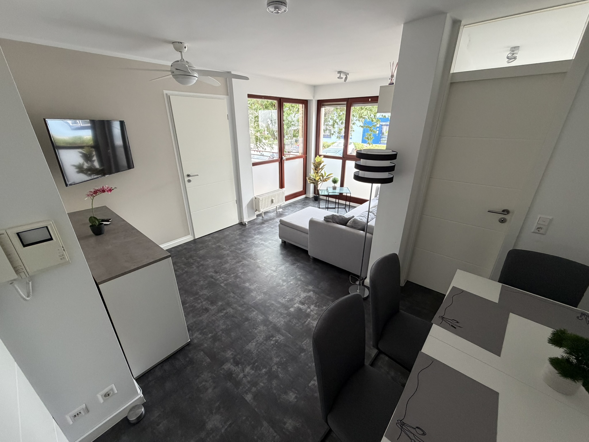 Friedi-02 - Ferienwohnung 45m² 2 Raum 4 Personen Garten und Terrasse WC