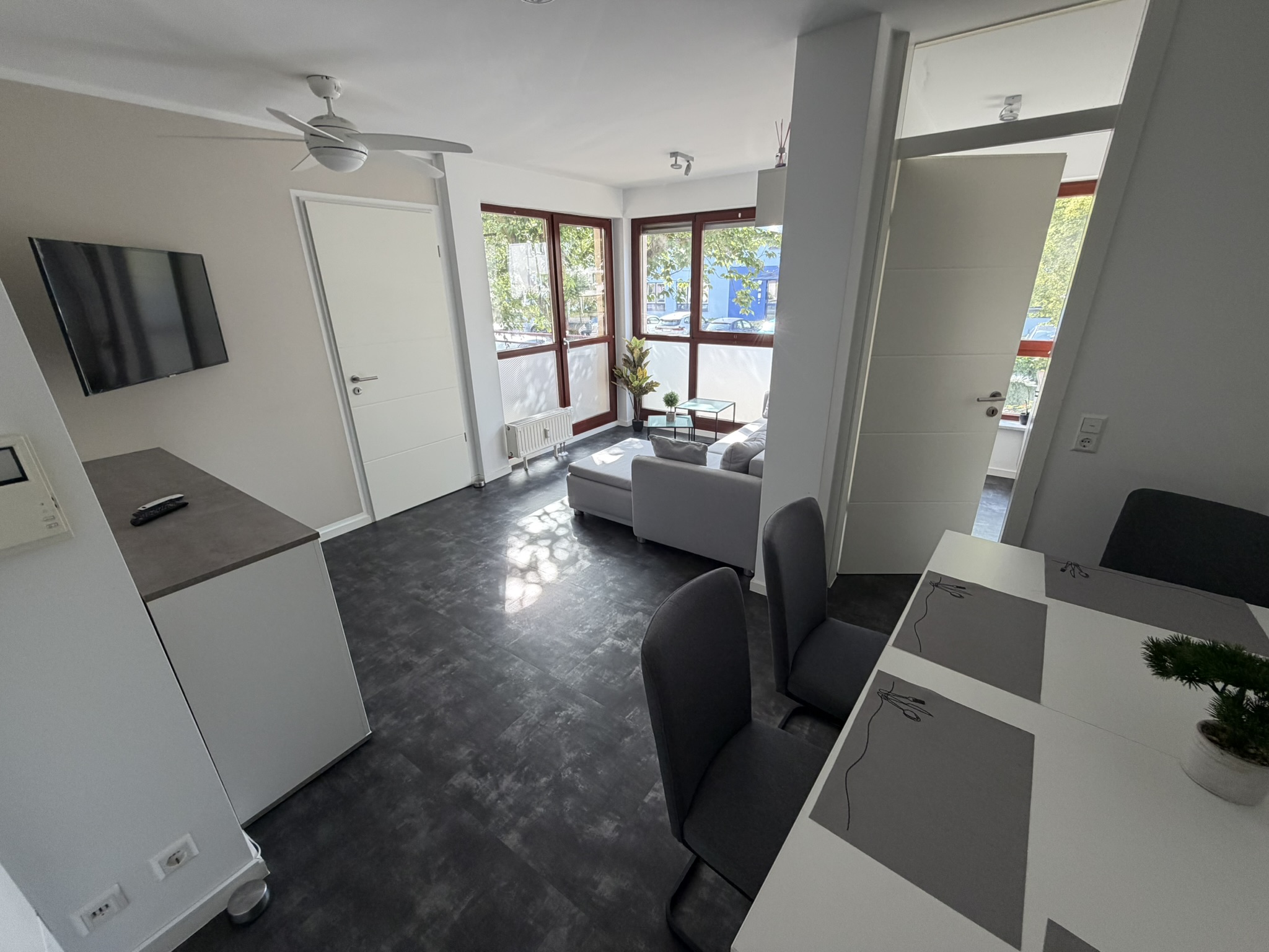 Friedi-02 - Ferienwohnung 45m² 2 Raum 4 Personen Garten und Terrasse WC